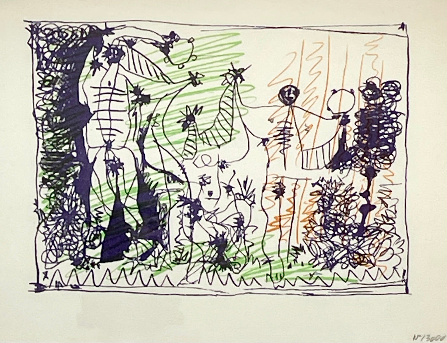 Picasso Composition 1957 Lithograph