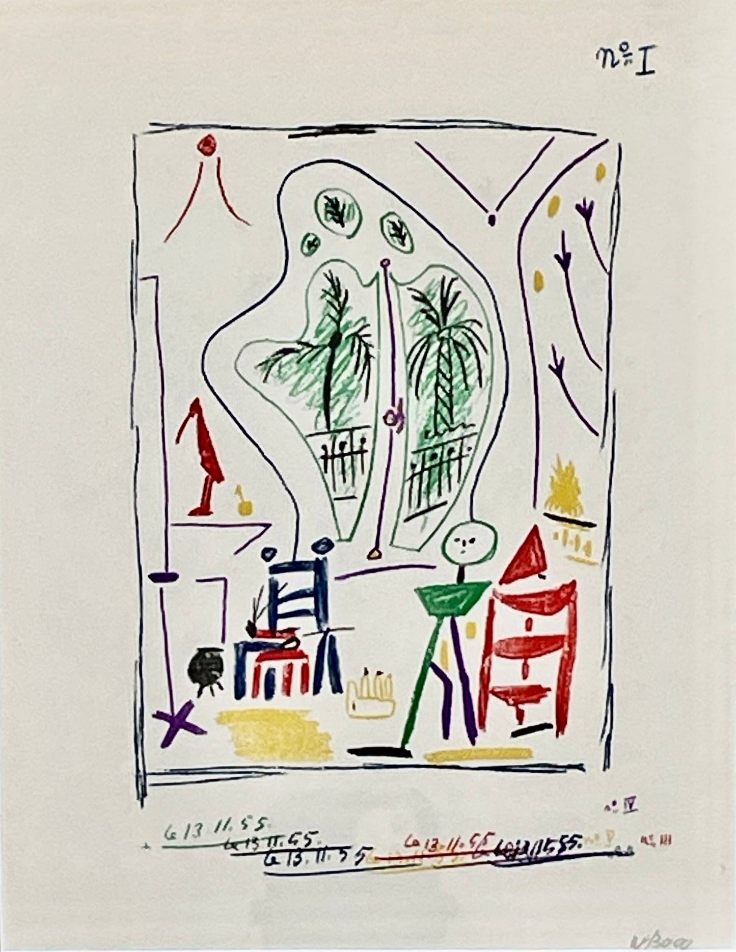 Picasso Dans L'Atelier De Picasso Lithograph
