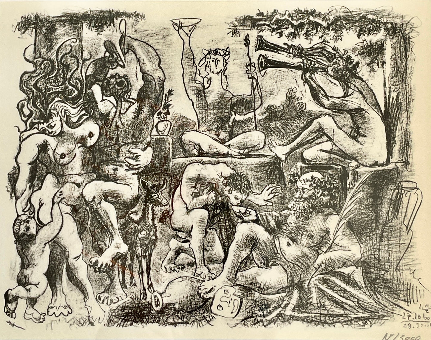 Picasso Homage A Bacchus Lithograph