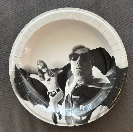 Andy Warhol and Nico Paper Plate