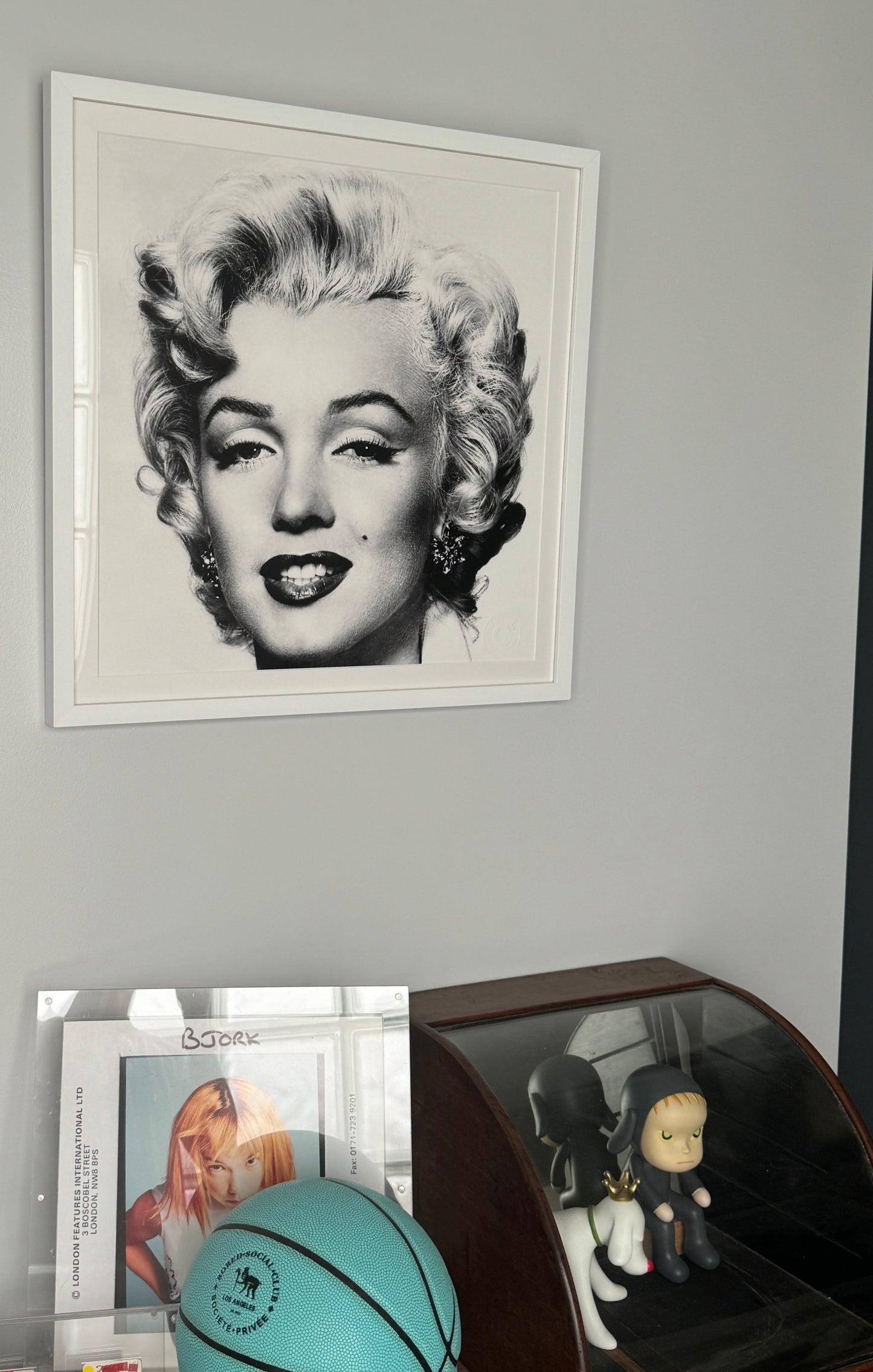 Shot Sage Blue Marilyn - Warhol Print of Original Photograph