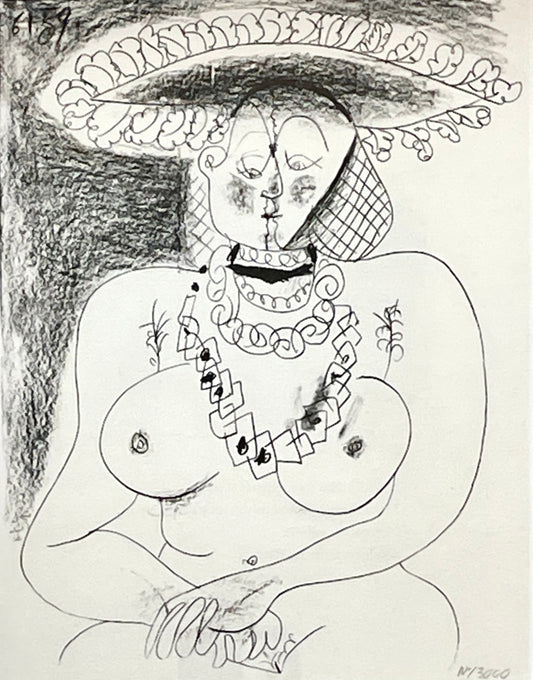 Picasso La Fille Au Chapeau Lithograph