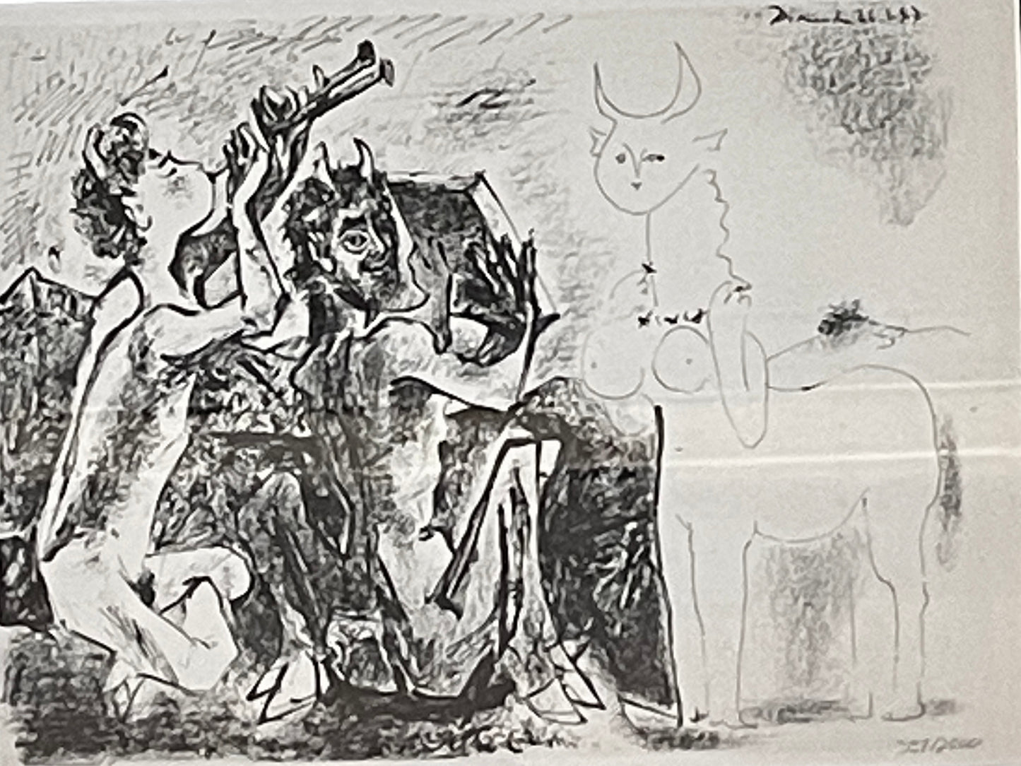 Picasso Les Faunes et la Centauresse Lithograph