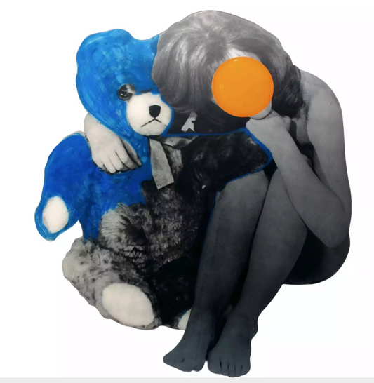 Baldessari, Girl with Teddy Bear
