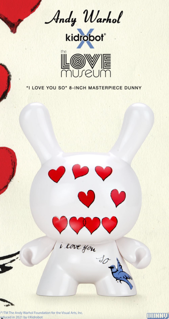 Warhol Dunny "I Love You So..." - 8" Tall