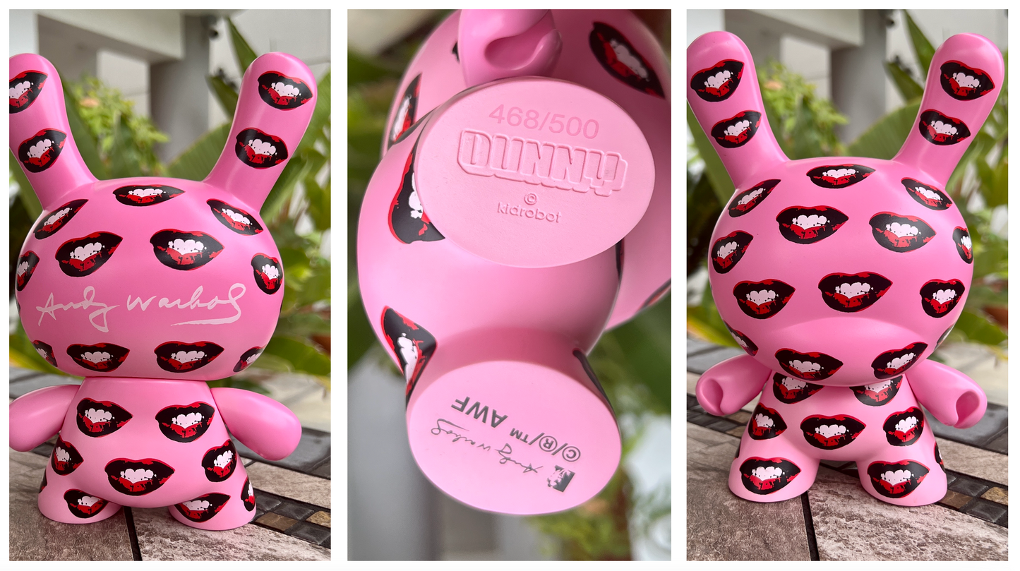 Warhol Dunny "Marilyn Lips" - 8" Tall
