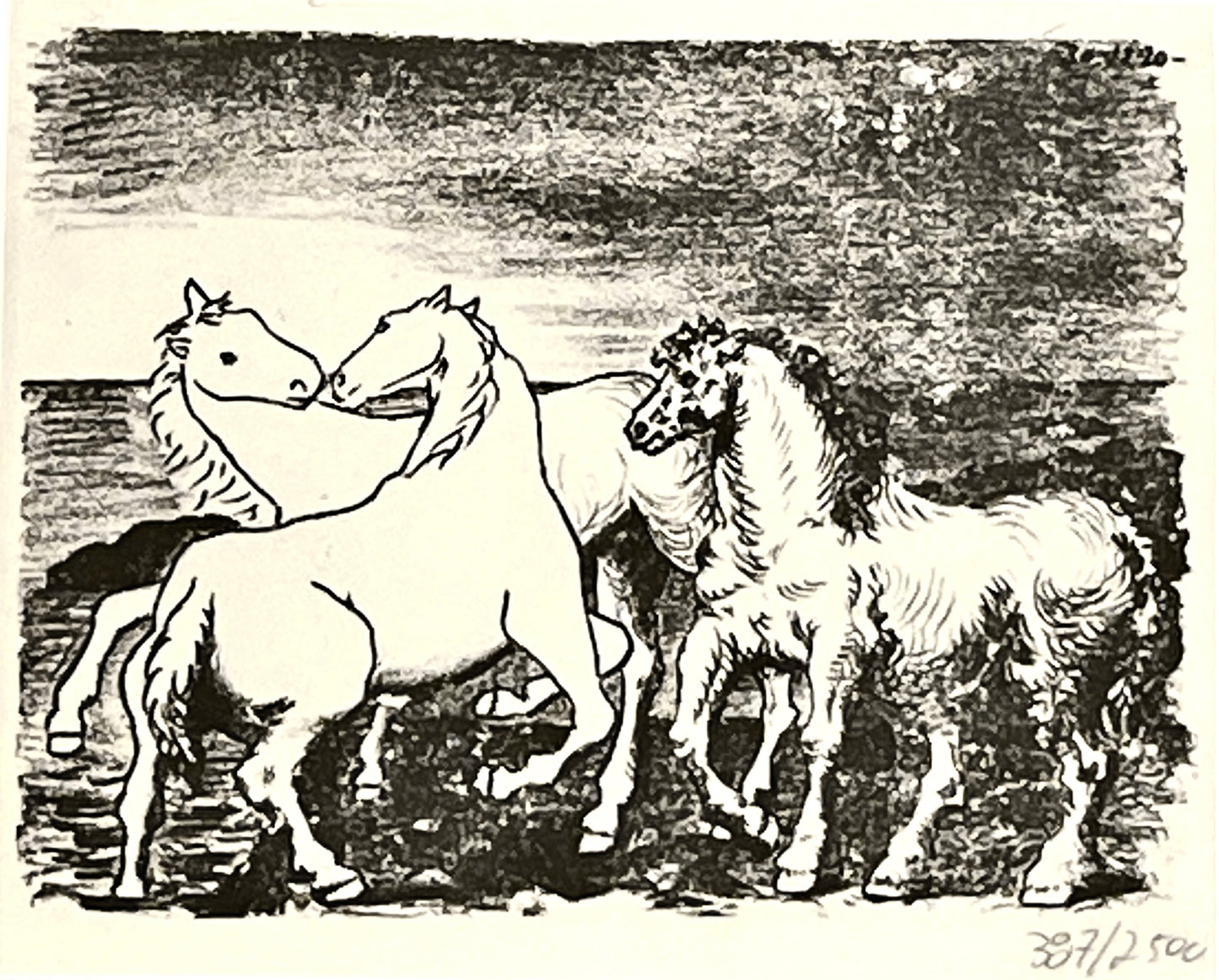 Picasso Trois Chevaux Lithograph
