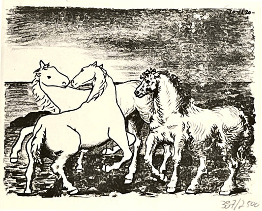 Picasso Trois Chevaux Lithograph