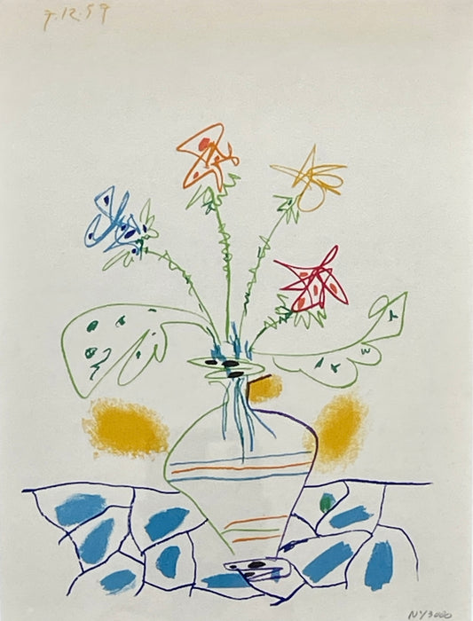 Picasso Vase de Fleurs Lithograph