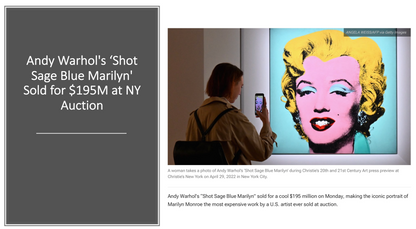 Shot Sage Blue Marilyn - Warhol Print of Original Photograph